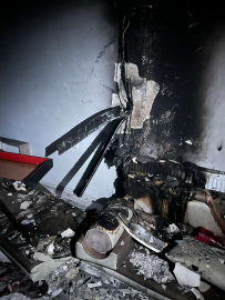 Mardin'de, klima motorunun patladığı evde yangın çıktı