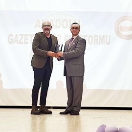 DHA Muhabiri Ercan Ata'ya 'Yılın En Başarılı Spor Habercisi' ödülü