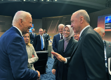 Cumhurbaşkanı Erdoğan, Biden ile ayaküstü sohbet etti