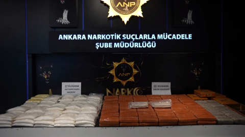 Ankara'da 90 kilogram uyuşturucu ele geçirildi