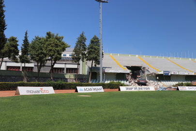 Muğla Atatürk Stadı'nda çalışmalar başladı