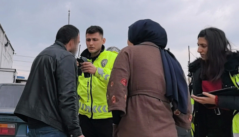 Alkollü sürücü, polise zor anlar yaşattı