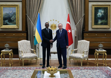 Cumhurbaşkanı Erdoğan, Ruanda Cumhurbaşkanı Paul Kagame ile görüştü