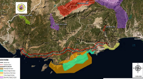 Finike- Kalkan bölünmüş yol projesine 'ÇED olumlu' kararı